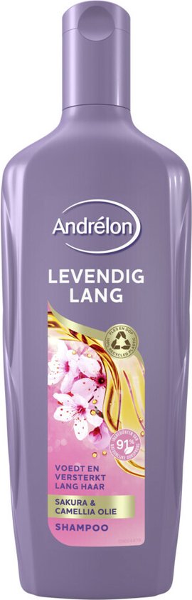 Andrélon Levendig Lang Shampoo - 6 x 300 ml - Voordeelverpakking - Andrélon
