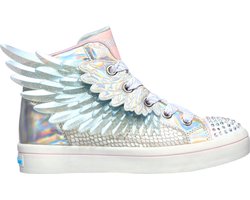 Skechers Twi-Lites 2.0 - Unicorn Wings Meisjes Sneakers - Zilver/Roze - Maat 28