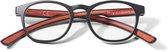 IKY EYEWEAR Leesbril RG-4001C rood zwart +2.50