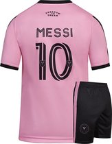 Miami Football Kit Messi - Messi Home Kit - 2023-2024 - Kit de Football Enfants - Maillot et Short - Garçons et Filles - Adultes - Hommes et Femmes - S