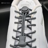 Beste Veters - Grijze schoenveters - Lock laces - Elastische schoenveters - Lock laces grijs - Hardlopen - Veters 100 cm - Veters grijs