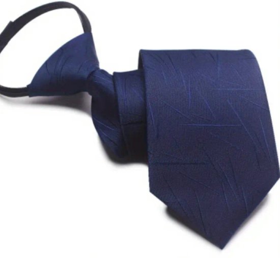 Leerella Cravattes élégantes bleu foncé, couleurs vives et modèles avec rayures et pois.