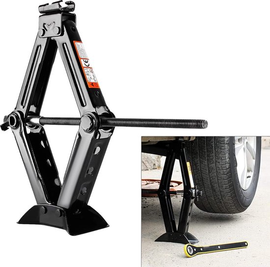 Lampa 71502 Autokrik Pantograf Met Ratel - 1000kg - Veilig En Eenvoudig Te Gebruiken