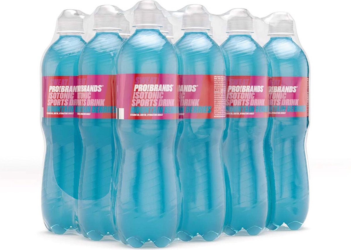 Goedkoopste Pro!Brands | Isotonic Sports Drink | Mountain Wild Berries 500ml |12 Stuks | 12 x 500 ml