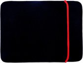 Mobigear Laptophoes geschikt voor Neopreen Laptop | Mobigear Two Way Sleeve (max 30 cm x 19 cm) Laptop hoes - Zwart / Rood