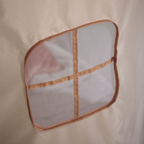 Speeltent Beige & Bruin - Knus Speelhuisje voor Kleine Dromers - Kindertent met Bodem - Snel Opzetten & Opbergen via Pop-up Mechanisme van Tiny Adventures. — afbeelding 2