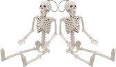 Equivera Skelet Halloween Decoratie - 2 Stuks - Halloween Versiering - Halloween Decoratie Buiten