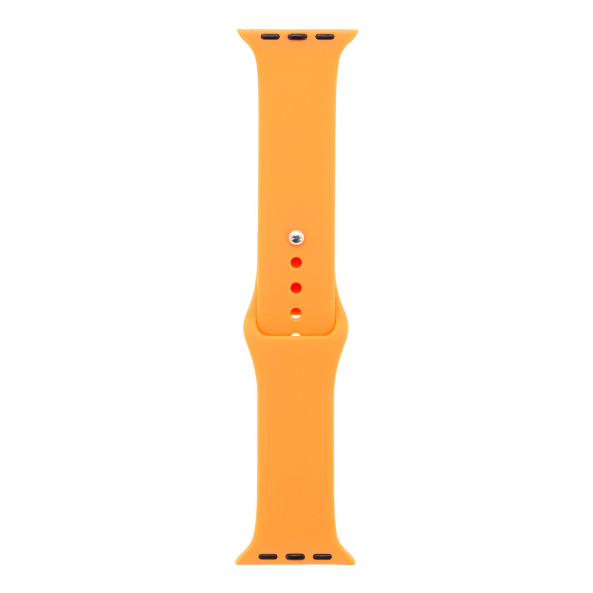 smartwatch bandje Silicoon voor watch bandje - Oranje - Geschikt Voor 42 - 44 - 49mm - Smartwatch Siliconen Bandje