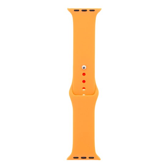 bracelet smartwatch Silicone pour bracelet de montre - Oranje - Convient pour 42 / 44 / 49mm - Smartwatch Siliconen Strap