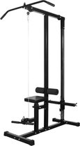 The Living Store Home Gym - 110 x 121 x 190 cm - Verstelbare Leg Lockdown - Inclusief 2 veiligheidsbeugels - Maximaal gewicht 90 kg