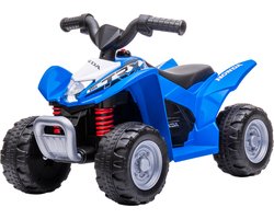Eco Toys - Honda Elektrische Kinderquad - Blauw - Met Claxon & Gas Pedaal - Snelheid 2,8 km/u - Vanaf 18 Maanden - Max. 25 kg