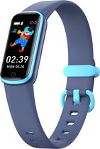 Smartwatch Kinderen - Stappen - Waterdicht - Hartslag - Blauw