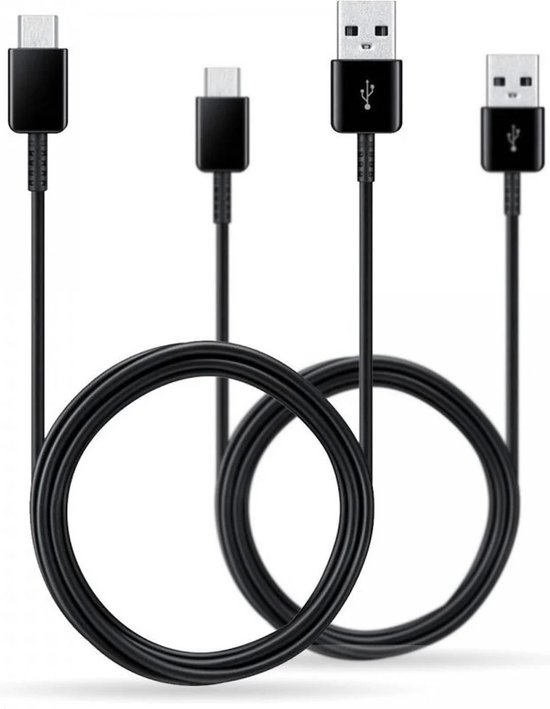 Samsung USB 2.0 + USB C kabel - 1.5 m - duopack - Zwart - Samsung