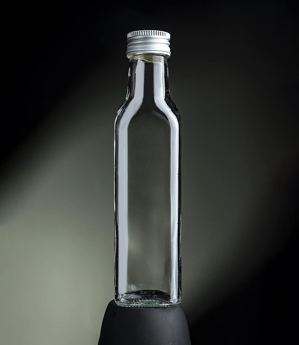 Bouchon à vis transparent Bouteilles en verre vides 100 ml Portes