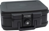 Cassette ignifuge Rottner BOÎTE DE DONNÉES D'INCENDIE 1|Serrure à cylindre|Noir|16,5 x 38,2 x 32,4 cm|