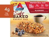Atkins | Soft Baked Energy Bar | Blueberry | Doos | 5 x 50 gram