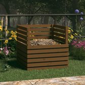 The Living Store Compostbak - Massief grenenhout - 80 x 80 x 78 cm - Praktische functie