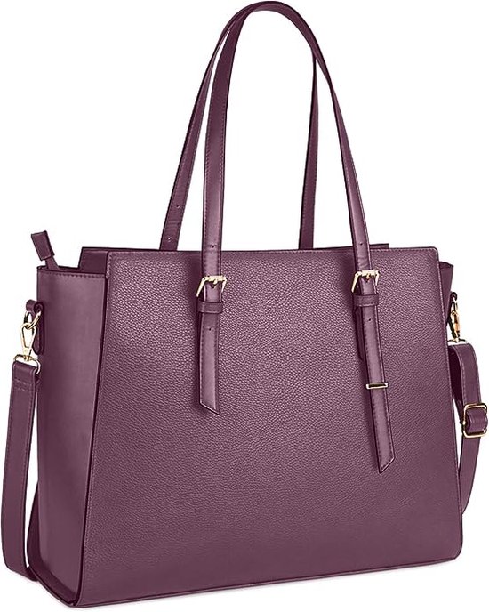 Sac à main femme grand violet sac pour ordinateur portable 15,6 pouces  élégant sac à... | bol