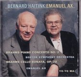 Brahms: Piano Concerto no 2, Cello Sonata / Ax, Ma, Haitink