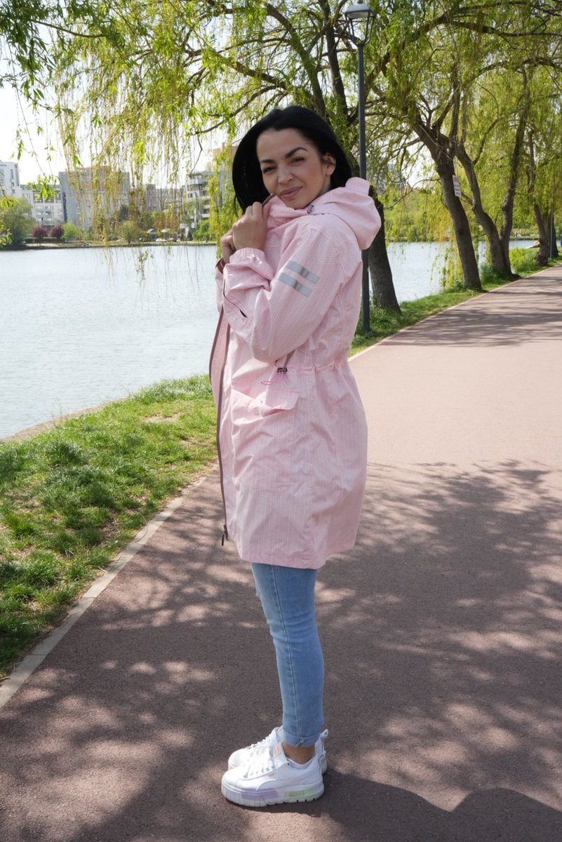 Ducksday - regenparka voor dames - halflang - reflectoren - regenjas - waterdicht - ademend - Molly - Large — afbeelding 9