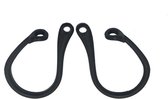 2x Crochets adaptés aux Apple Airpods 1 / 2 / 3 / Pro 1 & 2 - Crochets d'oreille - Zwart