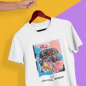 Untitled T-shirt Jean Michel Basquiat Inspired Logo Zwart T-shirt - Slim fit T-shirt met ronde hals en korte mouwen, Size: XL