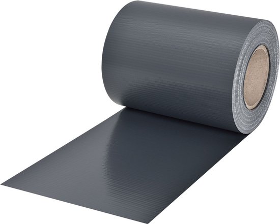 PVC Privacystrips - 3 stuks - 35 meter - Antraciet - Incl. Bevestigingsklemmen