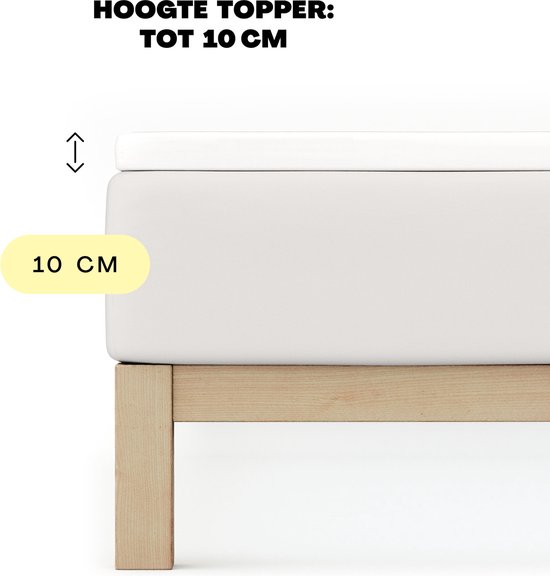 schlafgut Drap- Hoeslaken Topper Easy Jersey Élasthanne M - 120x200 - 130x220 154 Violet Moyen