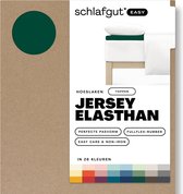 schlafgut Topper Easy Jersey Elasthan Hoeslaken XL - 180x200 - 200x220 690 Green Deep