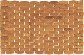 Bamboe-placemat/placemats, handgemaakt, rechthoekig, 45 x 29 cm, bamboe, saleen editie: trapezium, lichtbruin