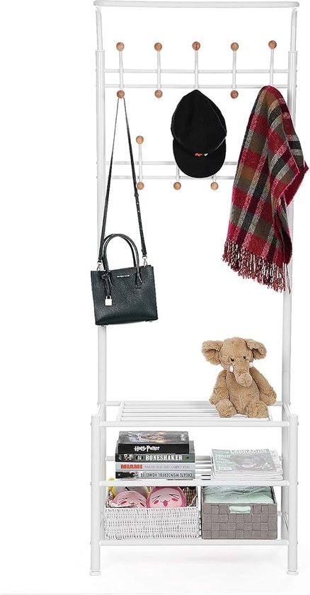 Hall Tree met haken Zware metalen kledingrek Vrijstaande Kapstok Hanger Mobiele Kleren Trolley Met Hoogste Staaf en Lagere Opslagmand voor Hallway Slaapkamer (Color : Gold, Size : 60cm Hall Tree met haken Zware metalen kledingrek Vrijstaande Kapstok Hanger Mobiele Kleren Trolley Met Hoogste Staaf en Lagere Opslagmand voor Hallway Slaapkamer (Color : Gold, Size : 60cm