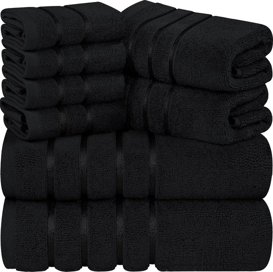 8-delige luxe handdoekenset, 2 badhanddoeken, 2 handdoeken en 4 washandjes,  600 g/m²,... | bol.com