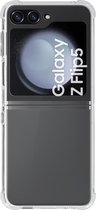 iMoshion Hoesje Geschikt voor Samsung Galaxy Z Flip 5 Hoesje Siliconen - iMoshion Shockproof Case - Transparant