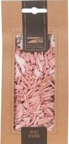 1x Zakje lichtroze houtsnippers 150 gram - Hobby/decoratie materiaal - Houtstukjes licht roze