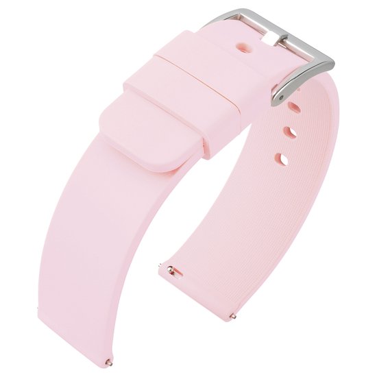 Silicone Rubberen Horlogebandje Roze 20mm