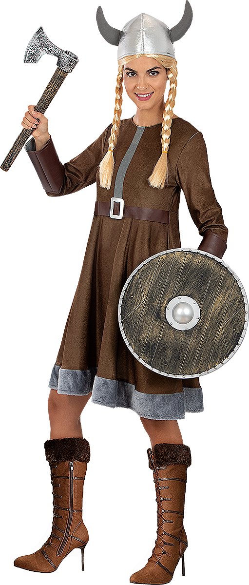 Funidelia Viking kostuum voor vrouwen Nordic Valkyrie Barbaar Vikings Kostuum. bol
