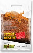 Exo Terra - Bodembedekking - Reptielen - Stone Desert Substraat Outback Red 5kg - 35x20x6cm Rood - 1st