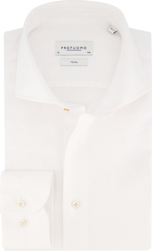 Chemise Profuomo manches longueur 7 blanc