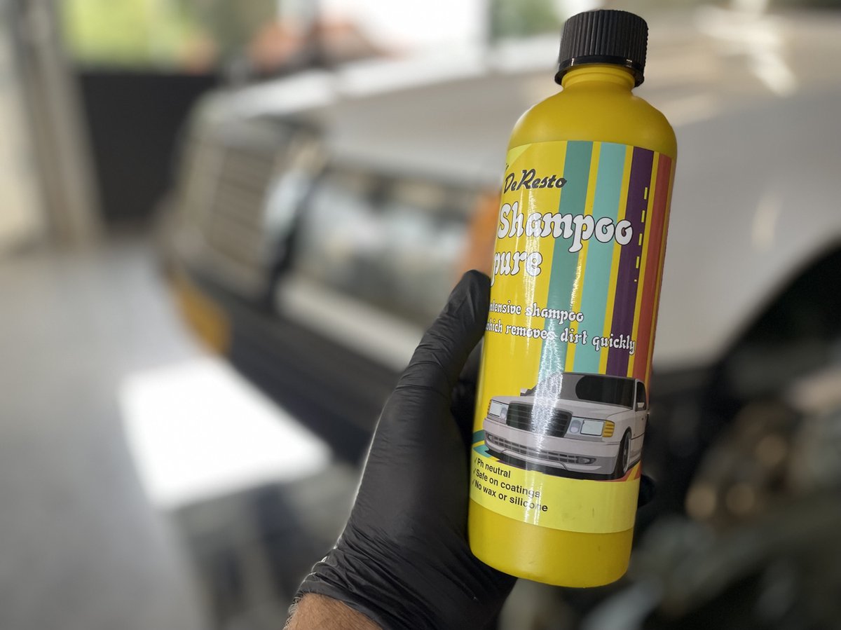 DeResto - Autoshampoo Pure - zonder wax - bubble gum geur - Ph-neutral