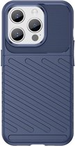 C-multi - Thunder Case - Coque iPhone 15 Pro - Blauw