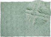 HATAY - Laagpolig vloerkleed - Groen - 160 x 230 cm - Katoen