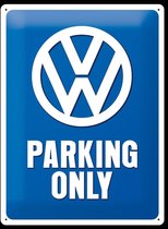 Wandbord - Volkswagen Parking Only -30x40cm-