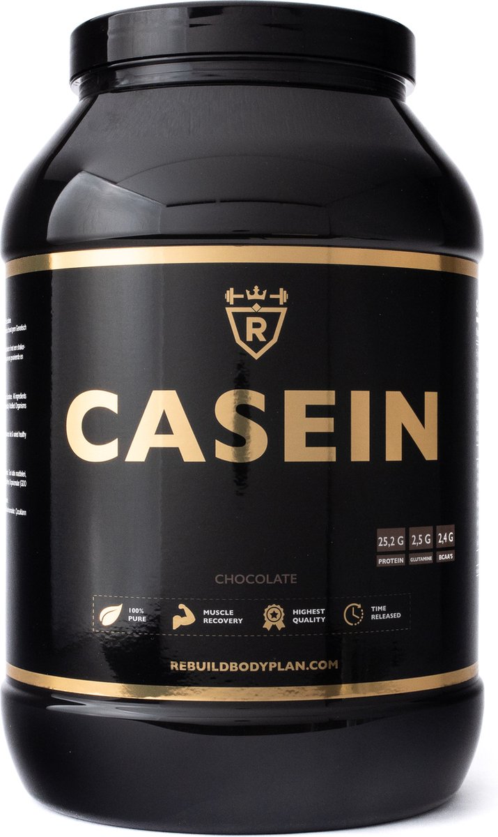 Goedkoopste Rebuild Nutrition Casein - Nacht Proteïne/Caseïne Micellaire/Eiwitshake - Langzame Eiwitten - Chocolade smaak - Eiwitgehalte 90 - 1800 gram