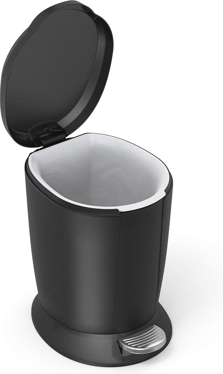 Poubelle de Salle de Bain Design Grise Soft Touch - 5L - Cdiscount Maison
