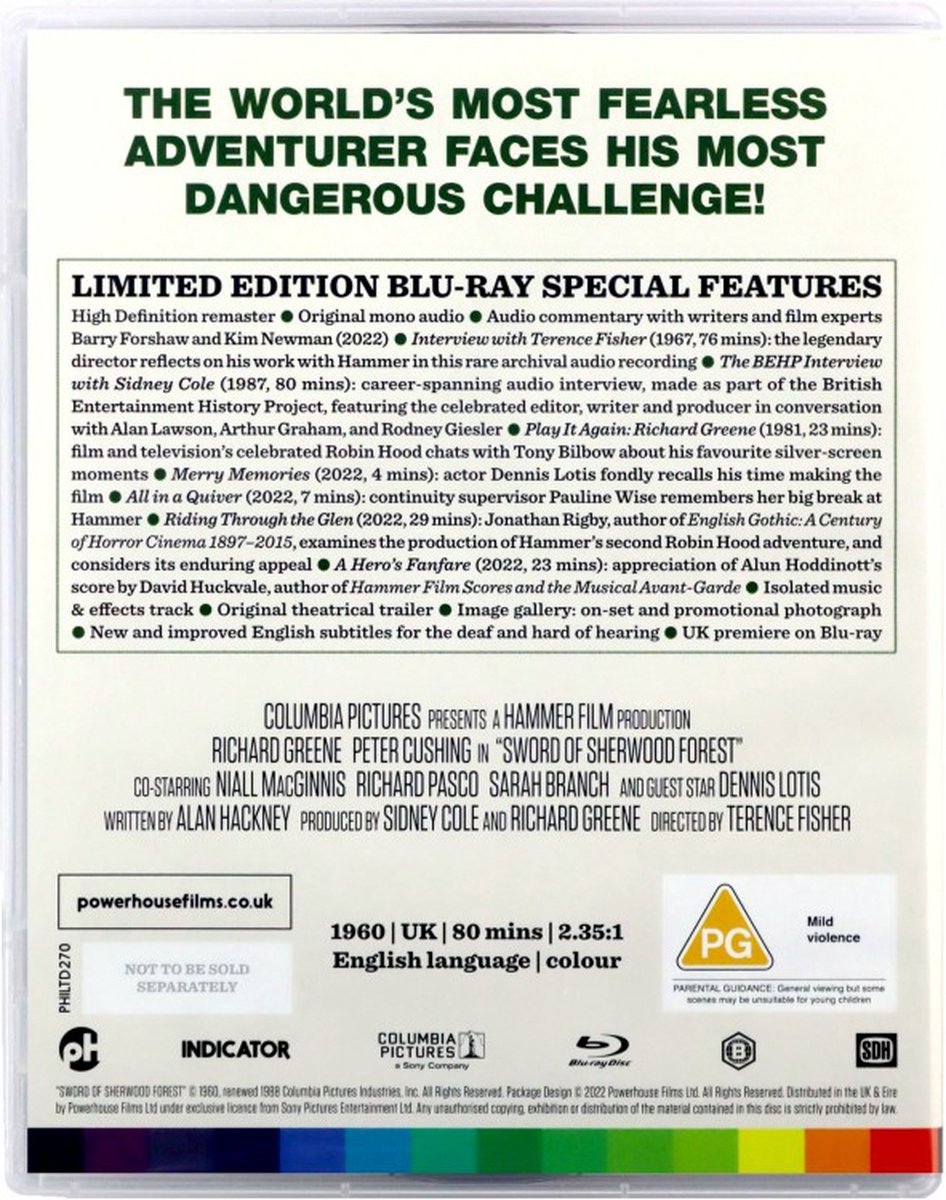 Robin Hood at Hammer - Two Tales from Sherwood Forest (Limited) [Blu-Ray] — cadeau in Games, Films & Muziek - foto 6