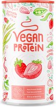 Alpha Foods Vegan Proteine poeder - Eiwitpoeder als maaltijd of ontbijtshake, Plantaardige Proteine Shake, 600 gram voor 40 shakes, met Aardbei smaak
