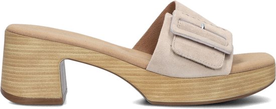Estro Beige Velours Cowboylaarzen voor Dames Beige Dames