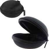 Étui de rangement pour oreilles à Hardcover - Étui en nylon pour oreilles d'écouteurs - Zwart