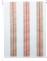 Rolgordijn MCW-D52, raamrolgordijn zijtrekgordijn, 100x230cm zonwering verduisterend ondoorzichtig ~ wit/rood/beige