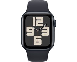 Apple Watch SE 2023 - 40mm - Sportbandje Zwart - M/L
